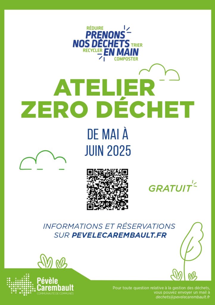 Programme des ateliers Zéro déchet 2025