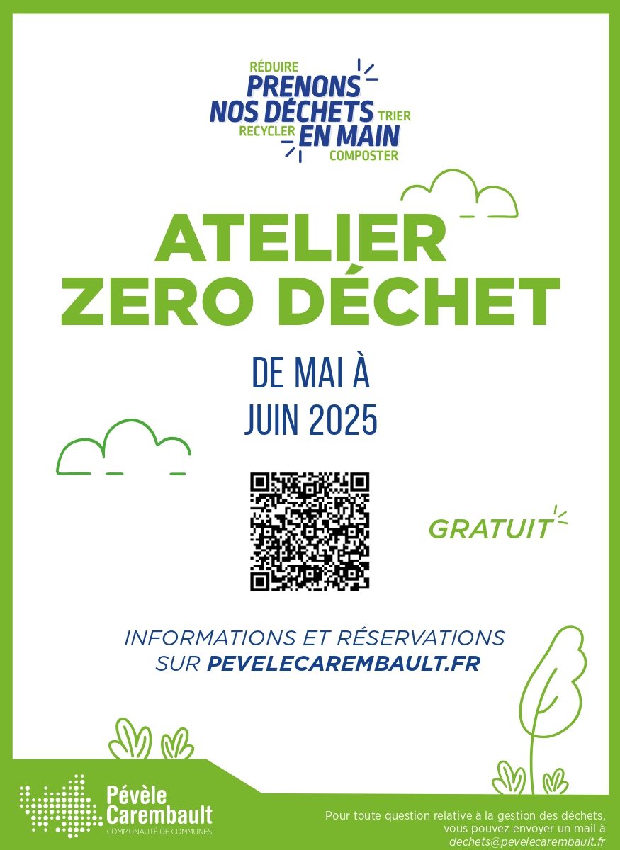 Programme des ateliers Zéro déchet 2025
