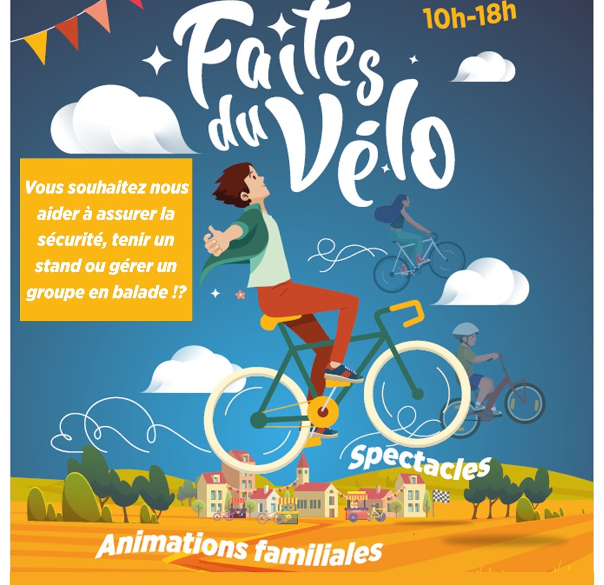 bénévole faites du vélo