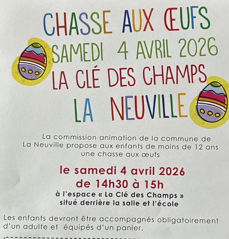 Chasse aux oeufs 2026