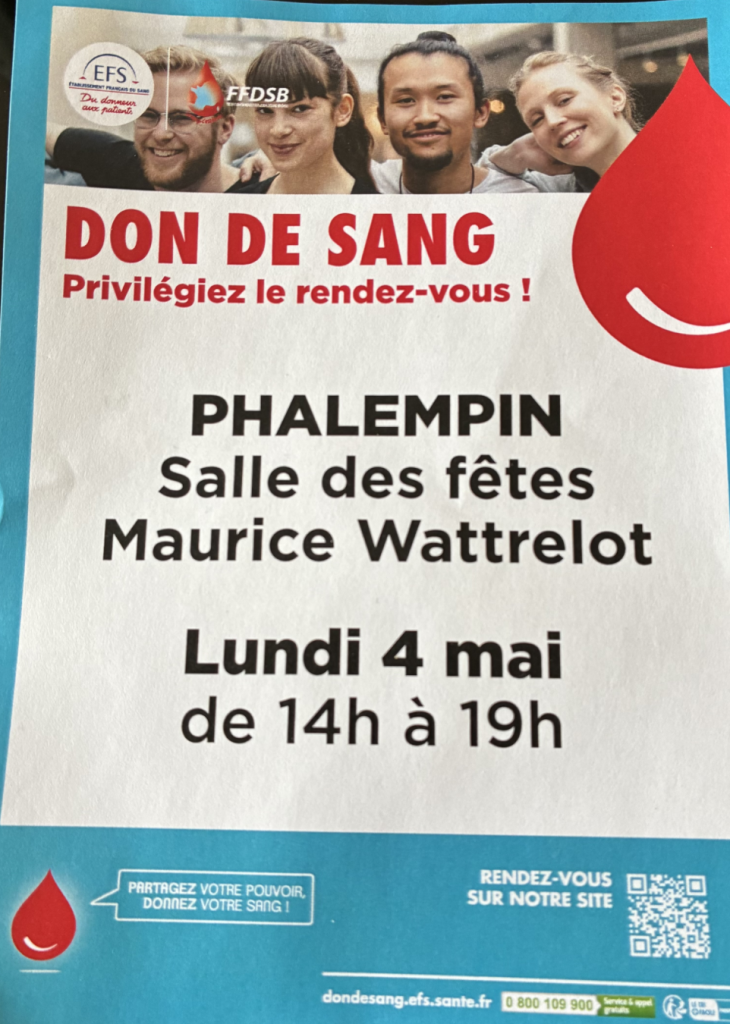 Don du sang Phalempin 405