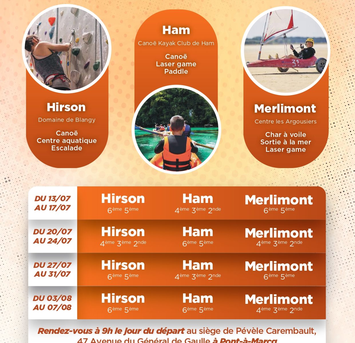 Programme Mini-Camps 2026