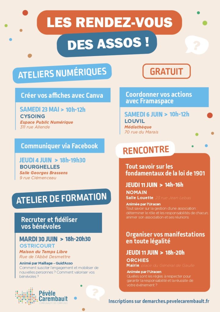Flyer - les rendez-vous des assos